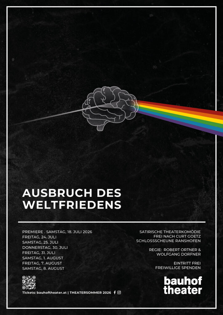 Theaterkomödie “Ausbruch des Weltfriedens” von Curt Goetz