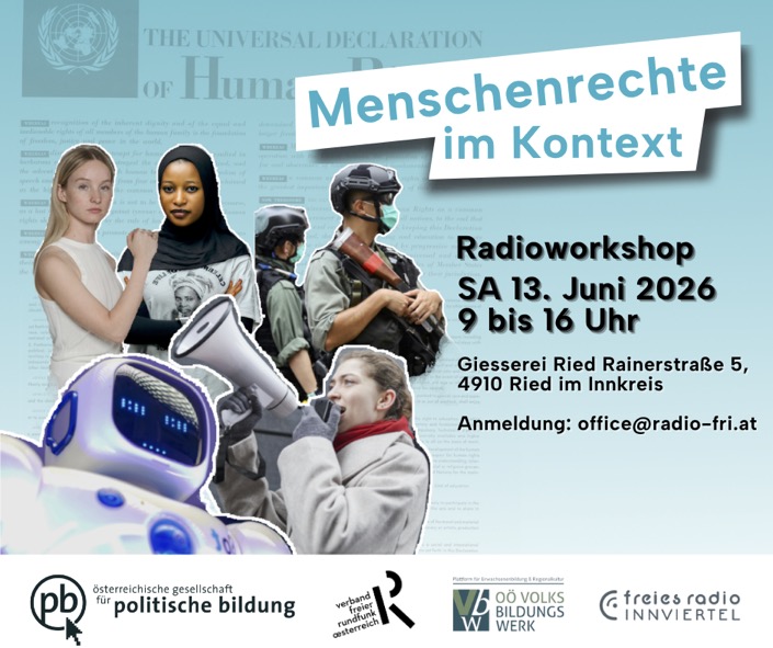 FRI-Radioworkshop „Menschenrechte im Kontext“